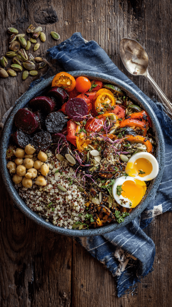 Plats préparés équilibrés stylisme