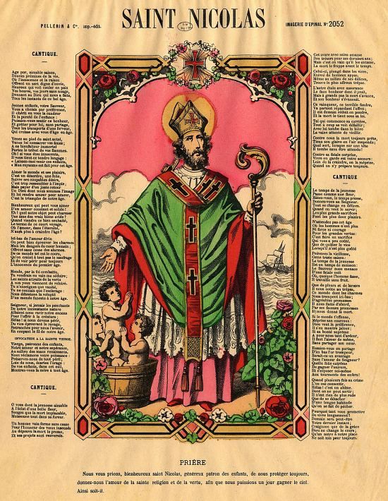 Légende Saint Nicolas histoire vintage
