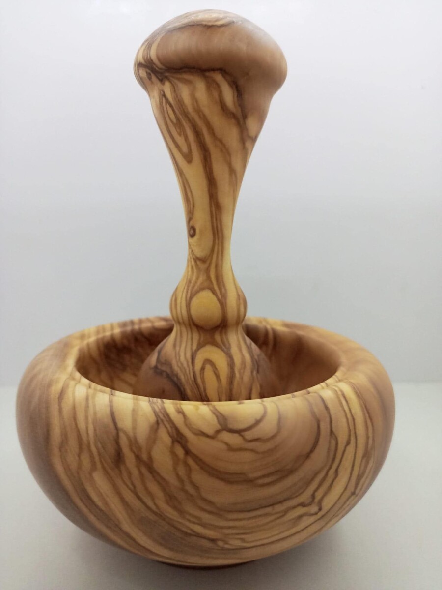 Mortier bois outils cuisine