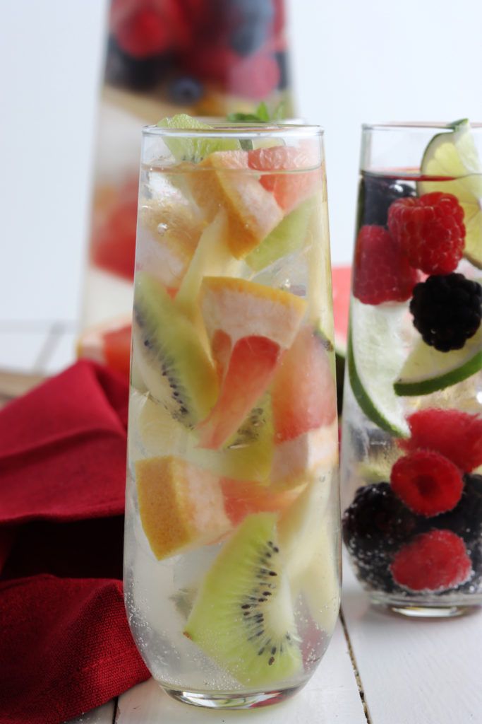Eau infusée fruits frais