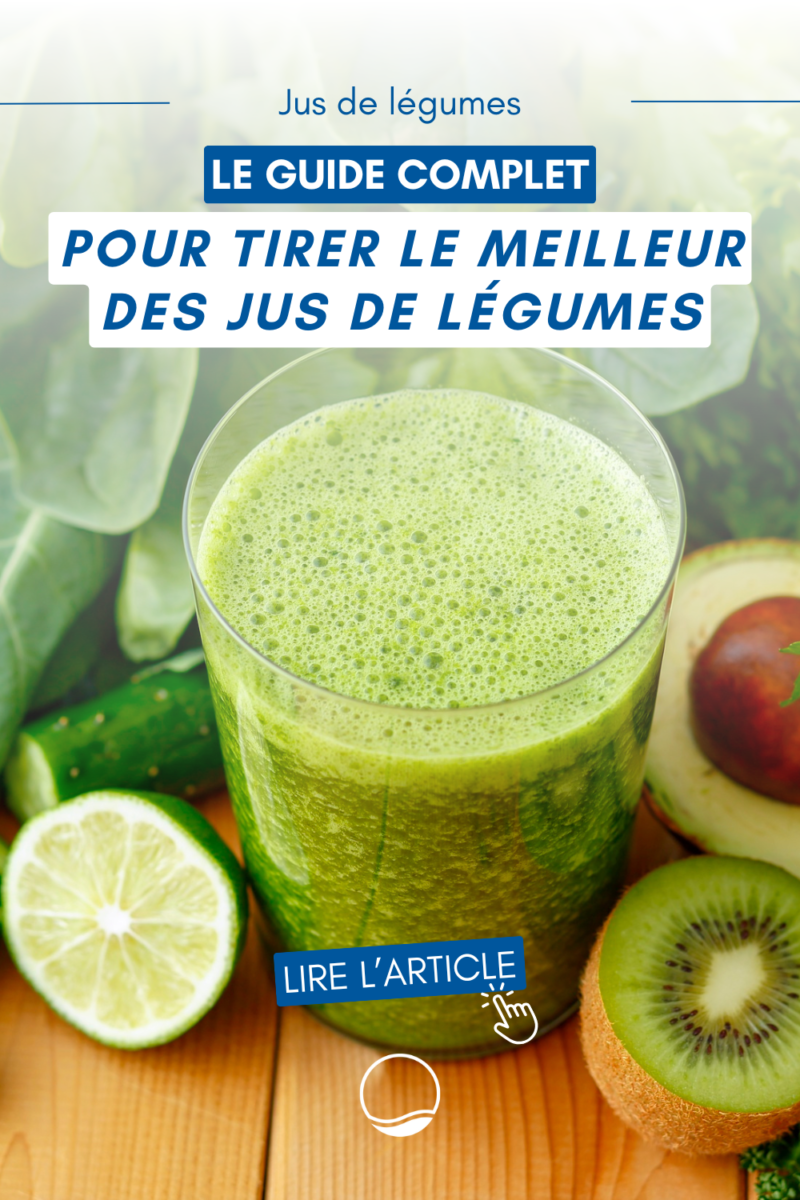 Jus de légumes vert détox
