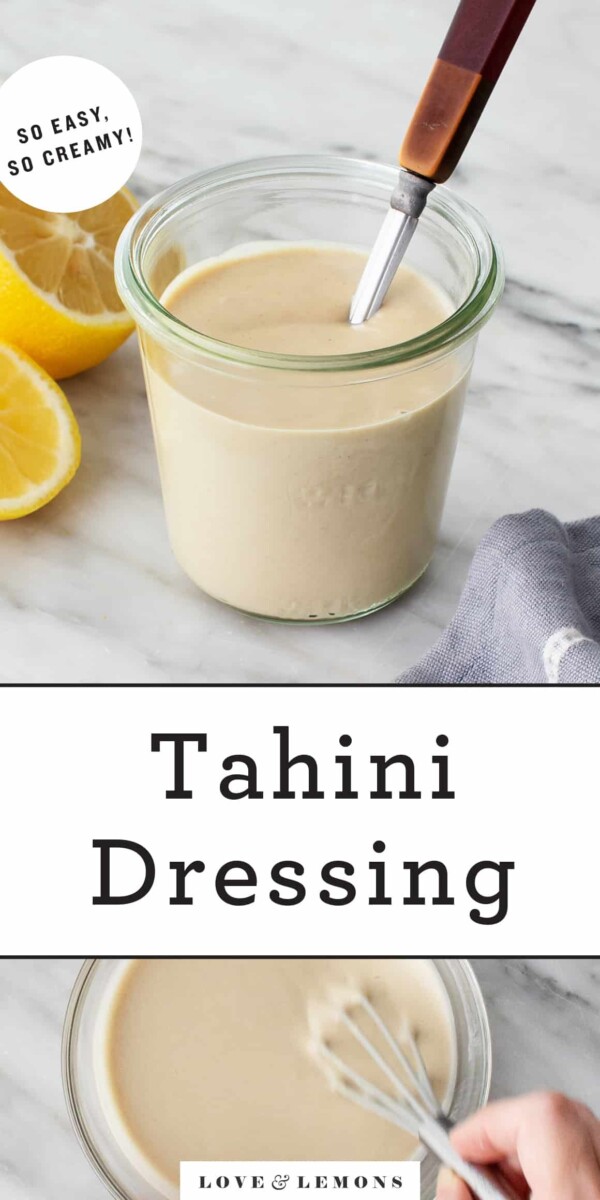 Vinaigrette tahini maison