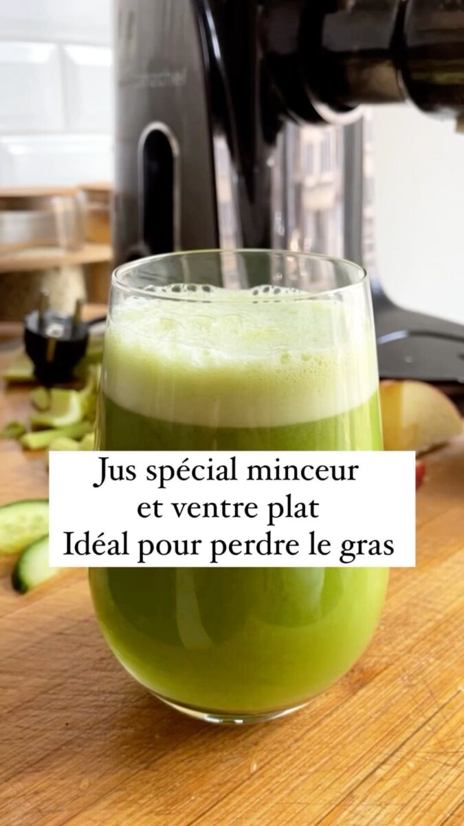 Jus de légumes vert détox
