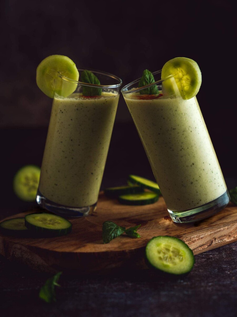 Soupe concombre menthe fraîche
