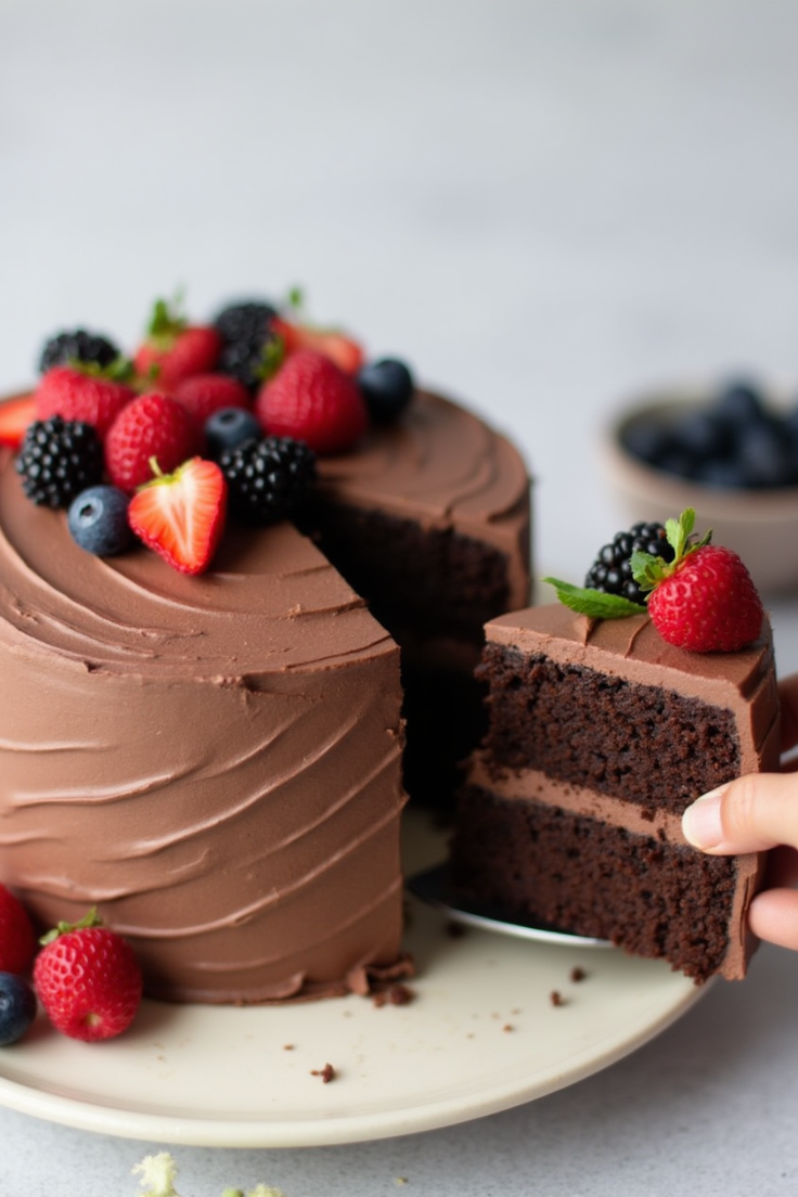 Gâteau vegan esthétique