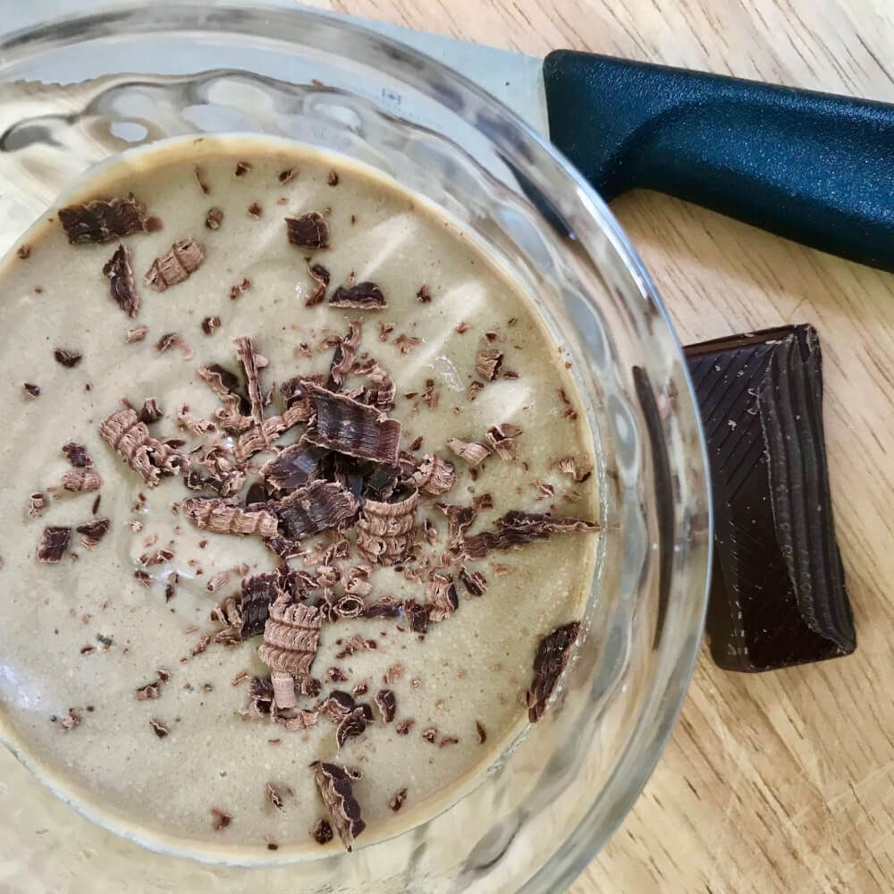 Café latte végétal mousse