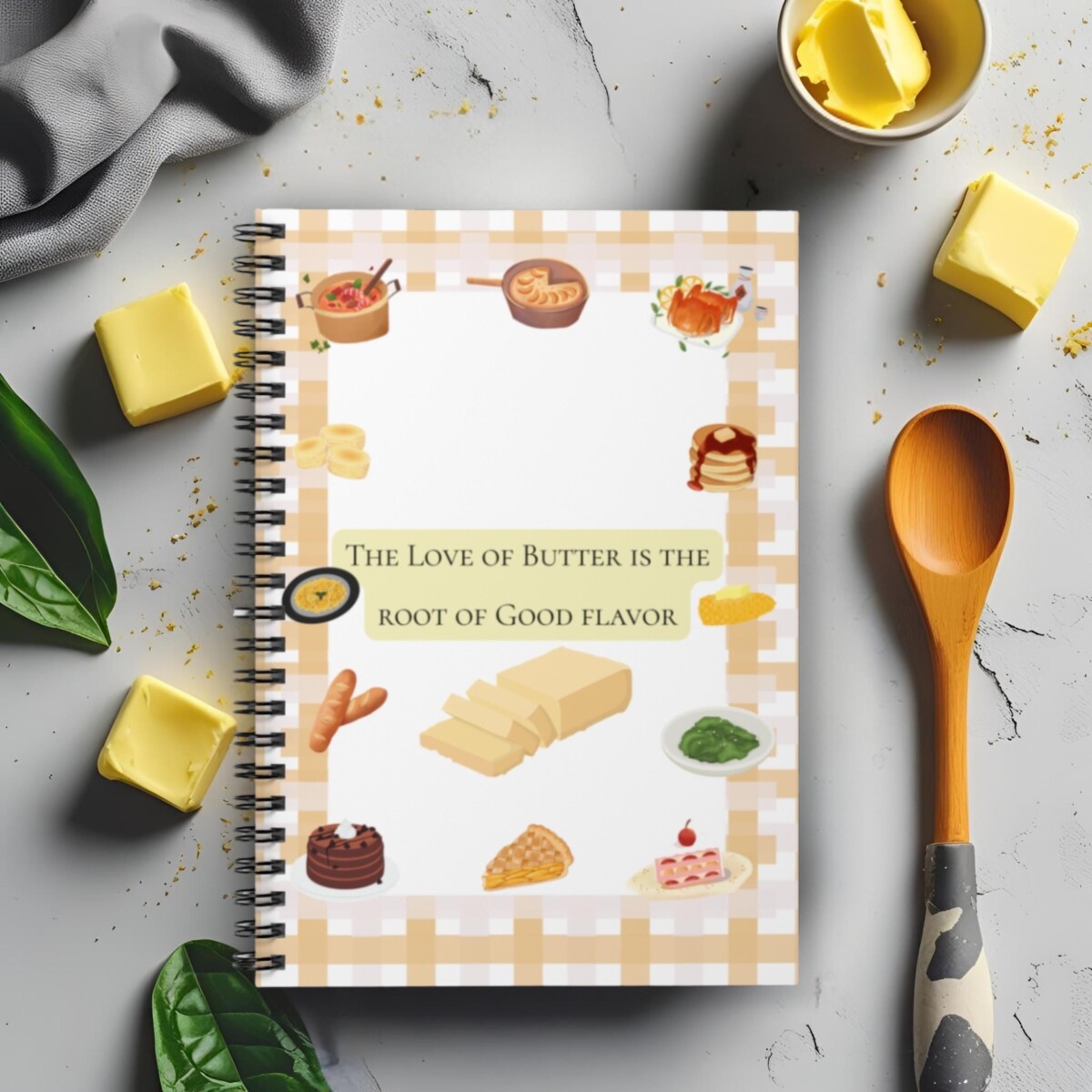 Carnet de notes cuisine chef