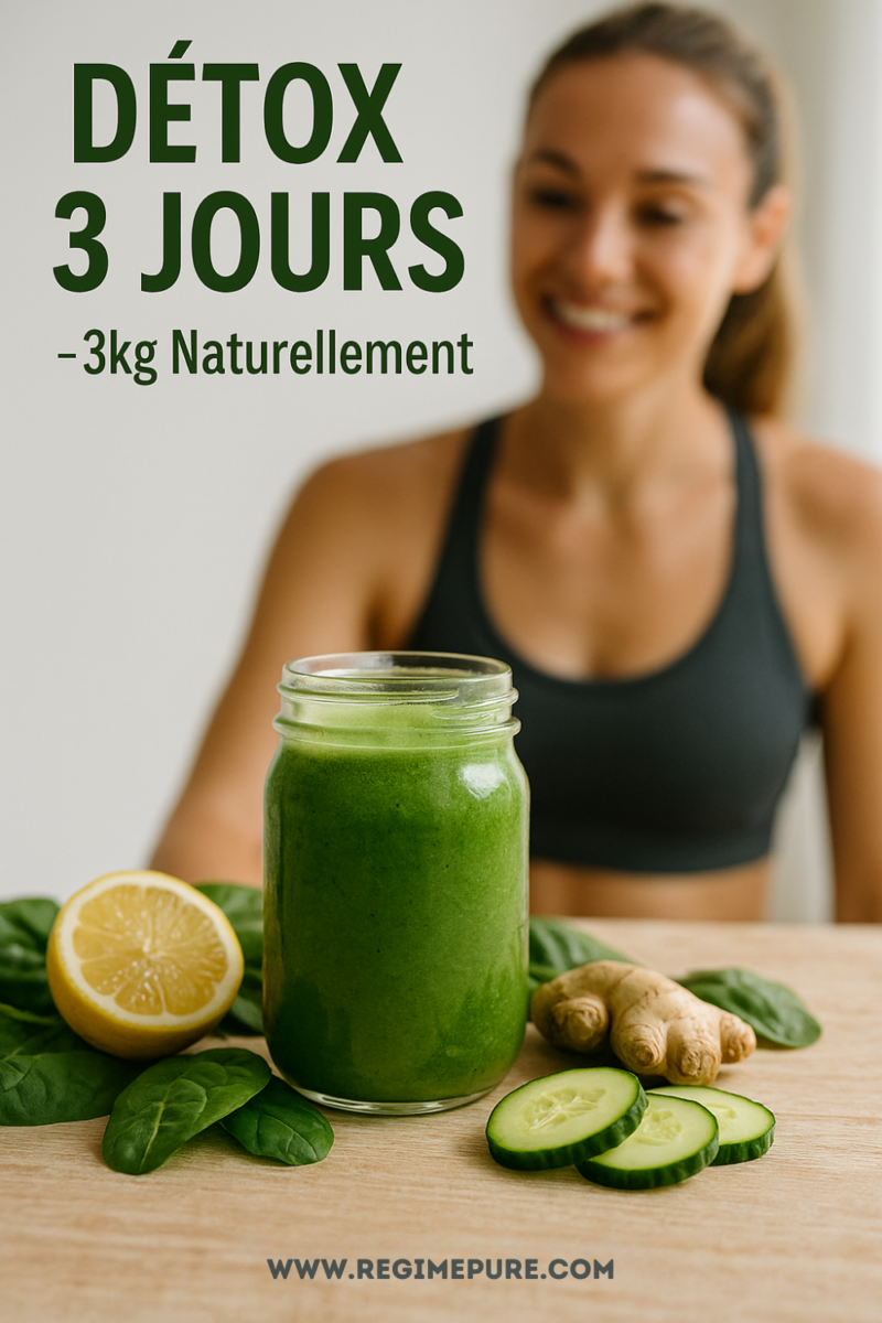 Jus de légumes vert détox