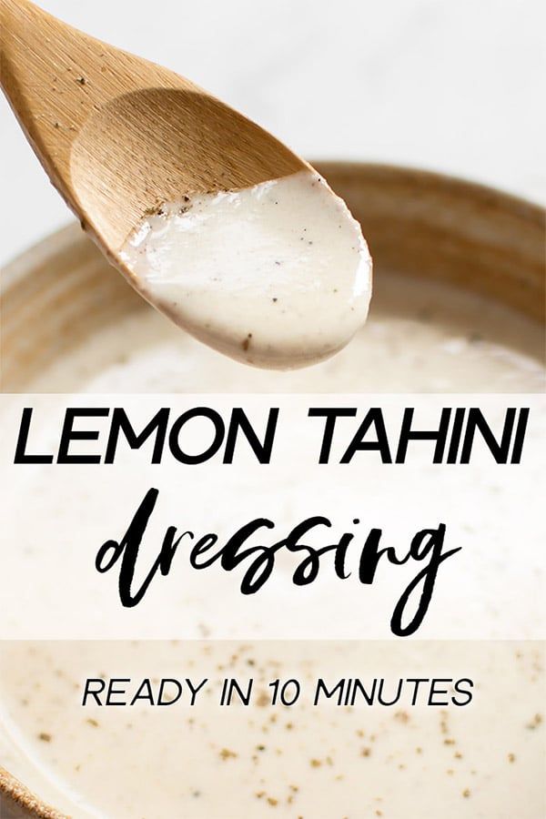 Vinaigrette tahini maison