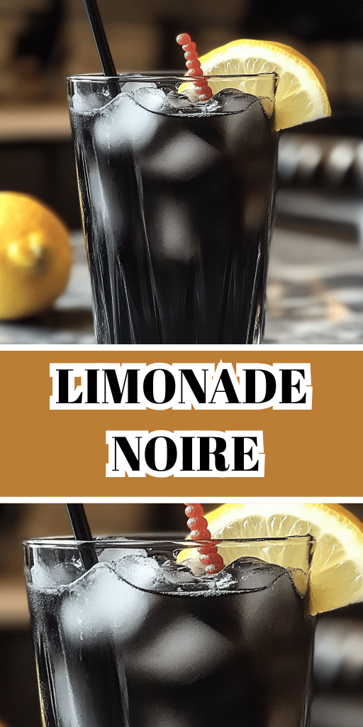 Limonade charbon actif noir