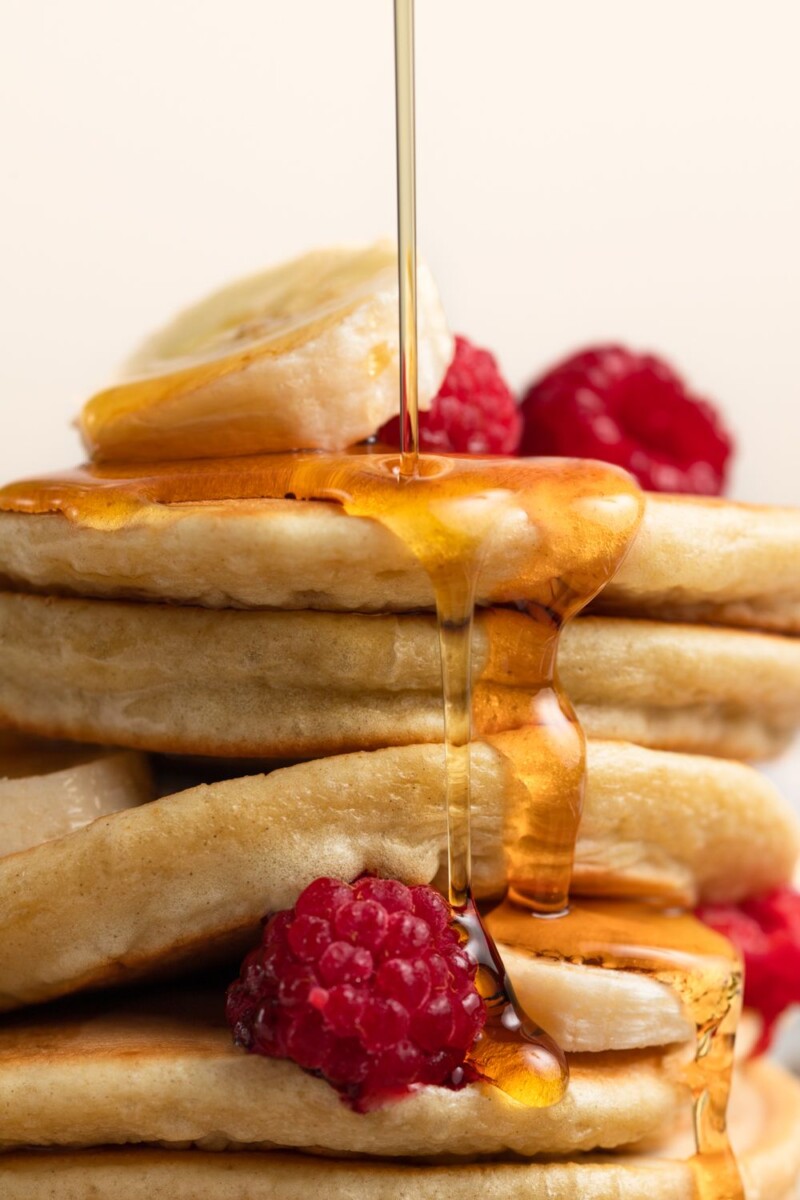 Sirop d'érable pancakes