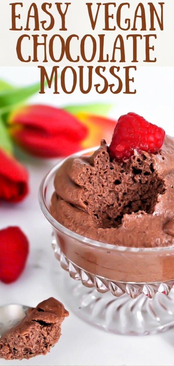 Aquafaba mousse chocolat vegan