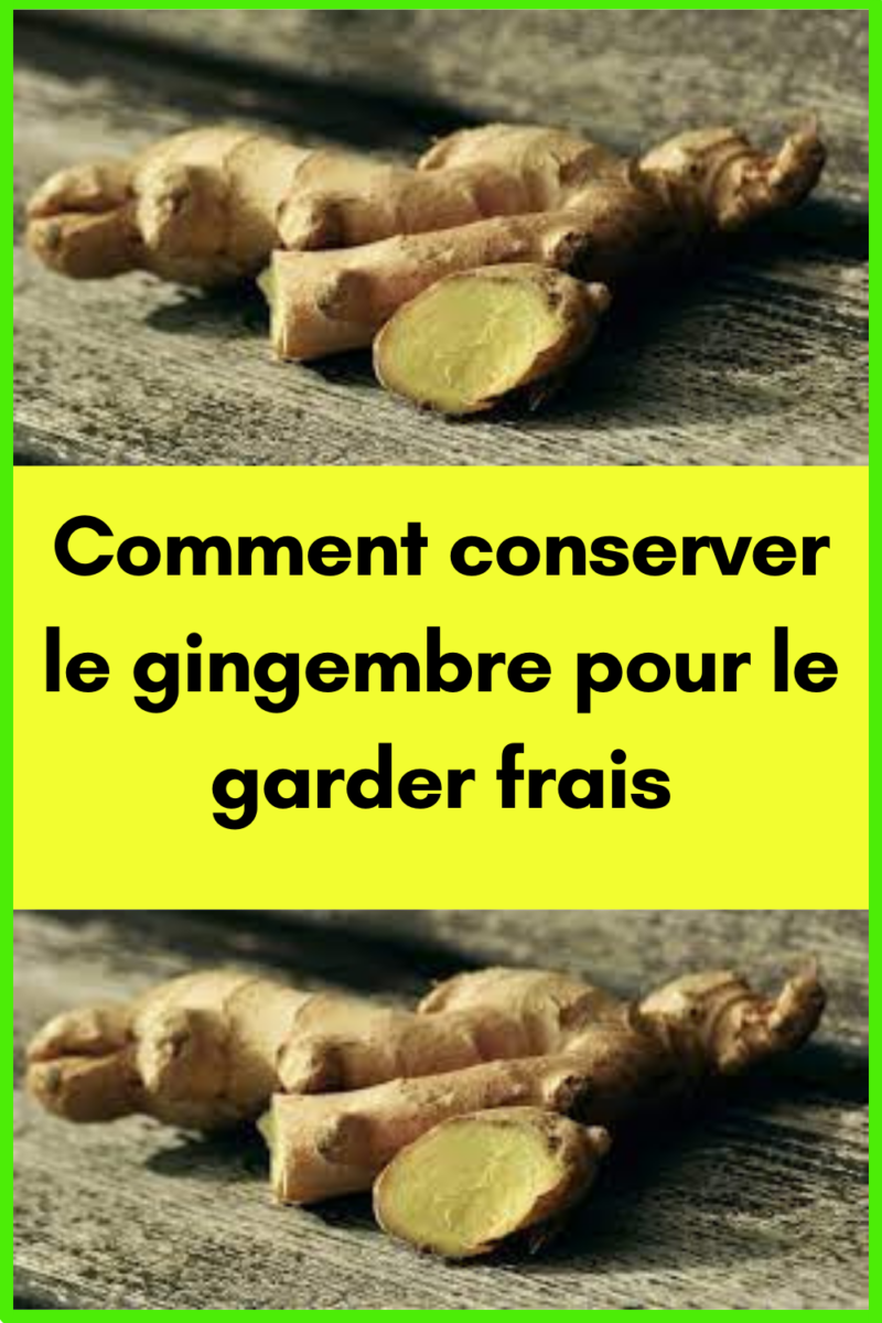 Racine de gingembre frais
