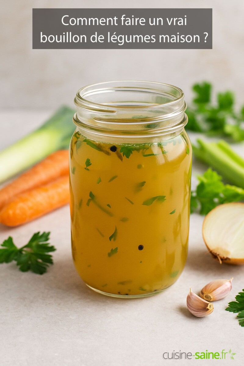 Bouillon de légumes maison