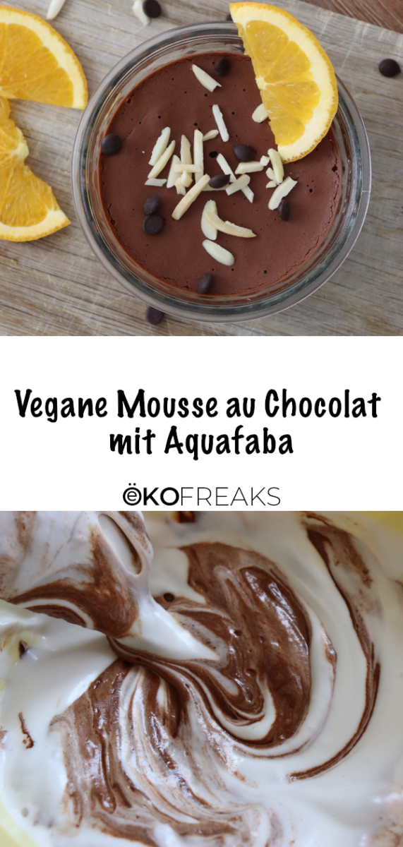 Aquafaba mousse chocolat vegan