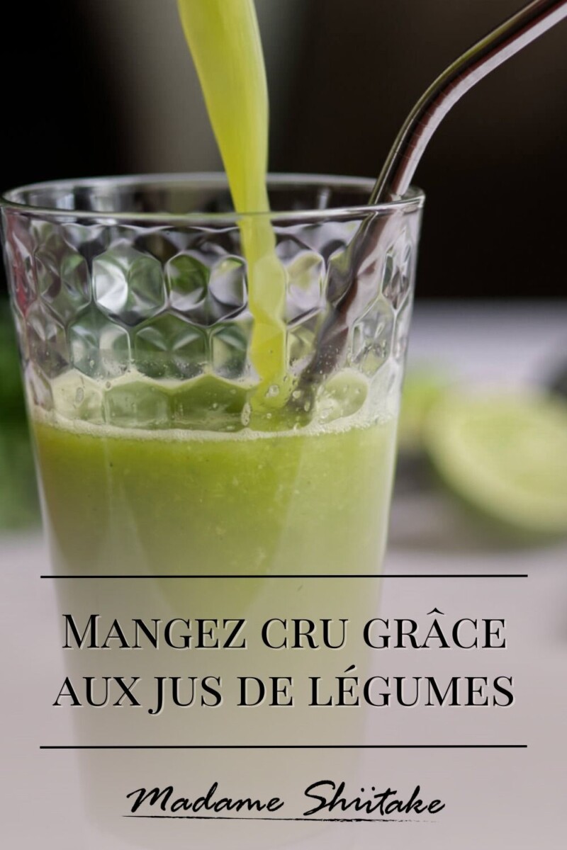 Jus de légumes vert détox