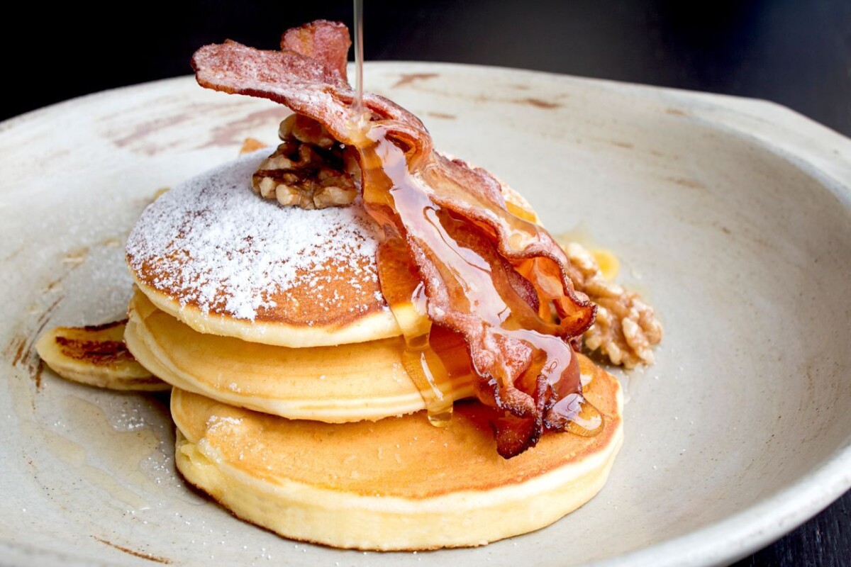 Sirop d'érable pancakes