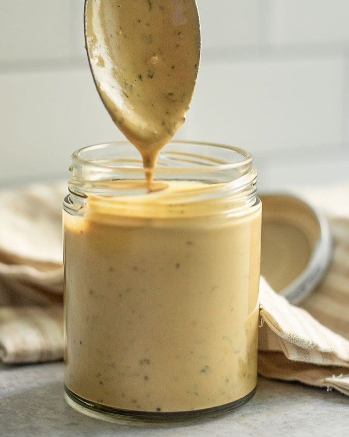Vinaigrette tahini maison