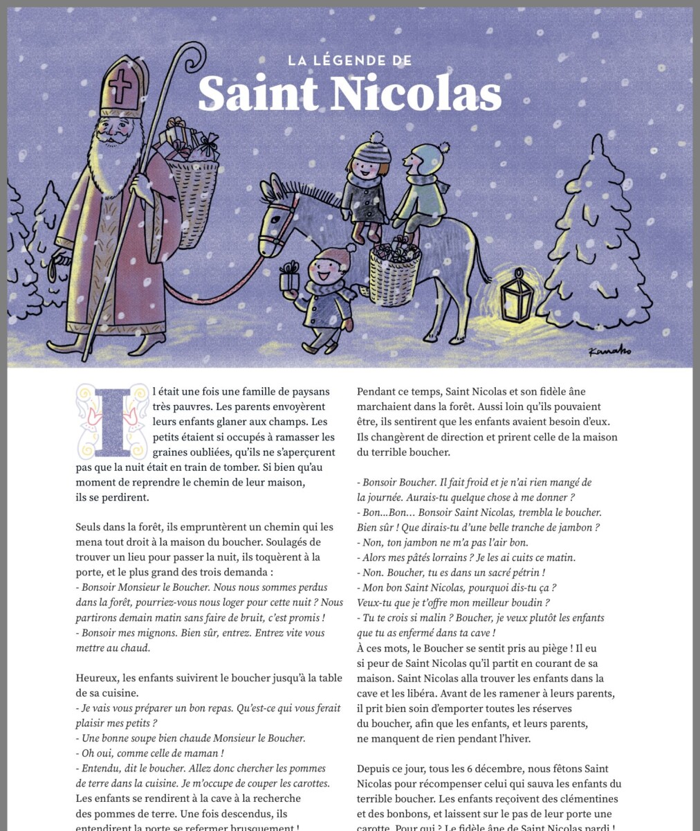légende de Saint Nicolas