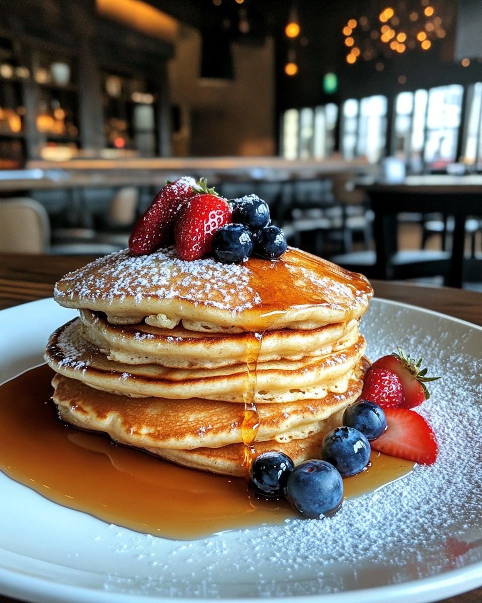 Sirop d'érable pancakes