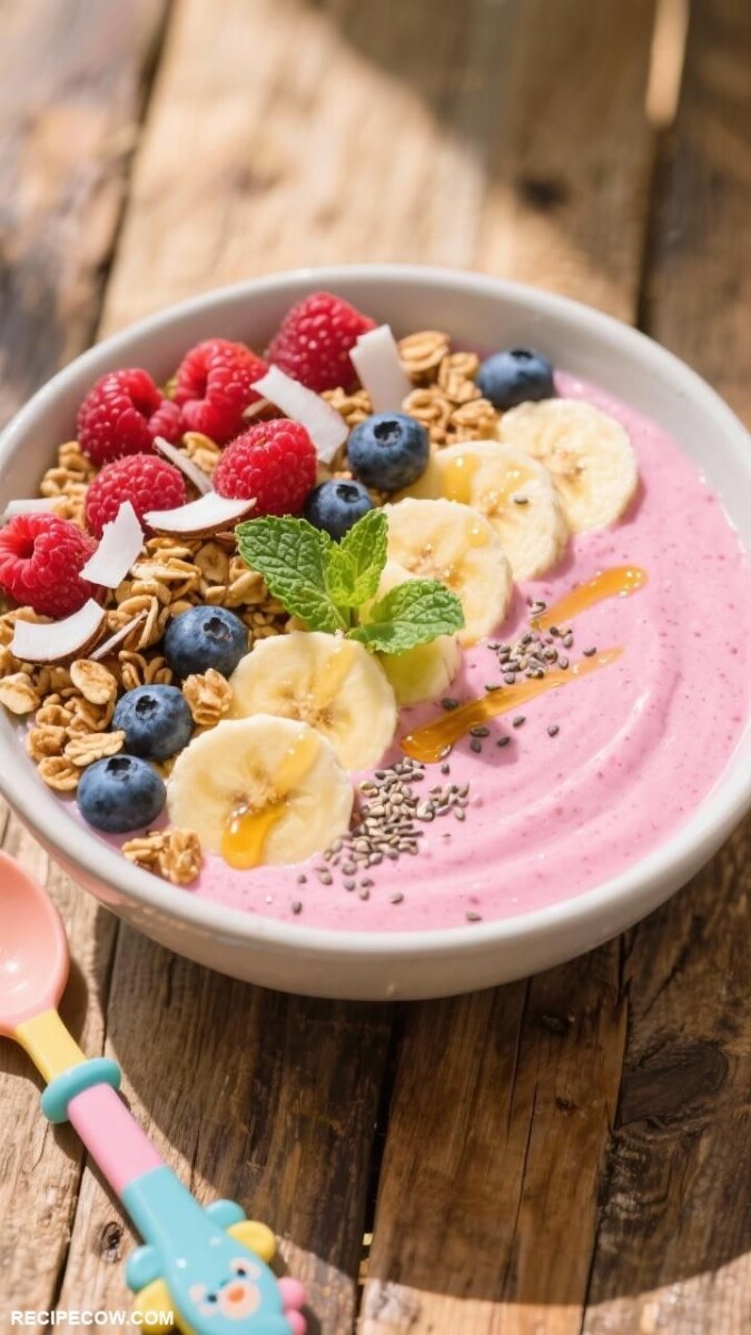 Smoothie bowl topping fruits