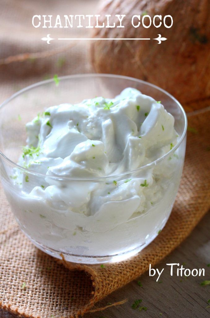 Chantilly crème de coco