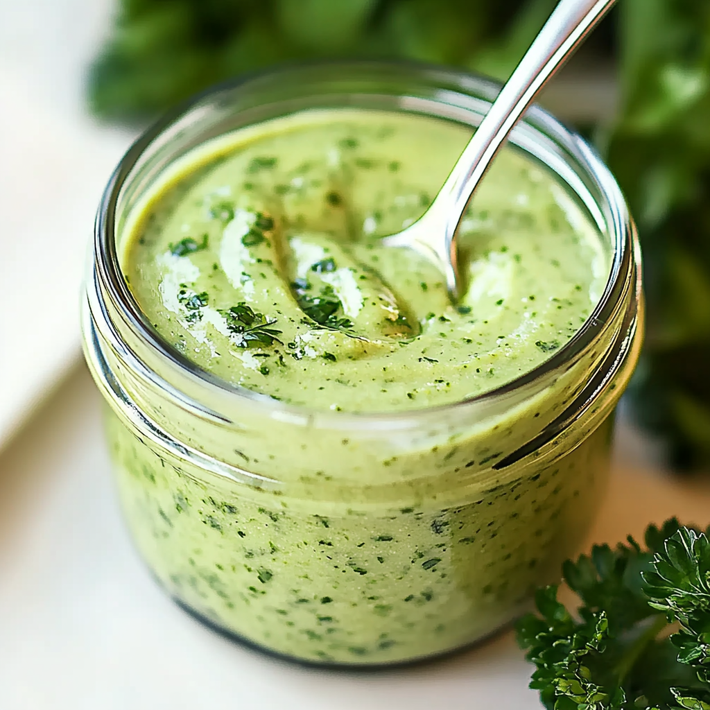 Salade sauce Green Goddess