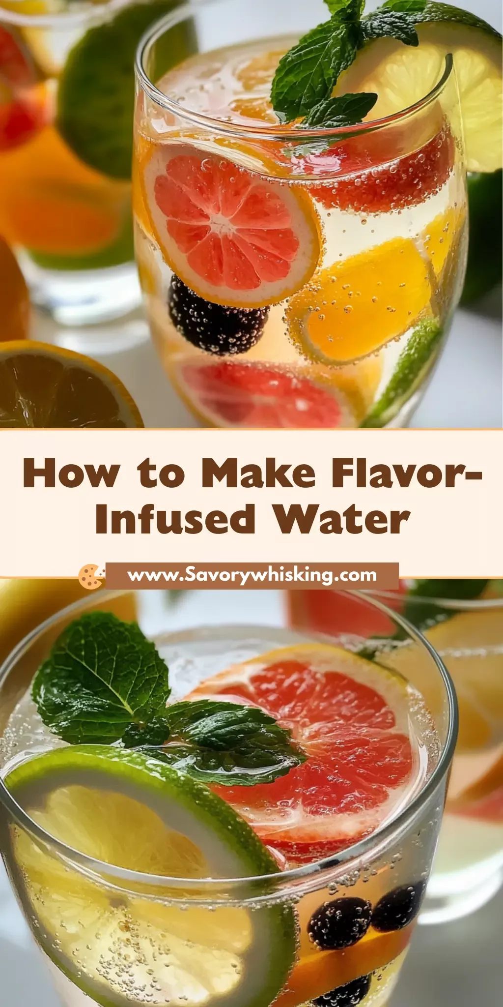 Eau infusée fruits frais