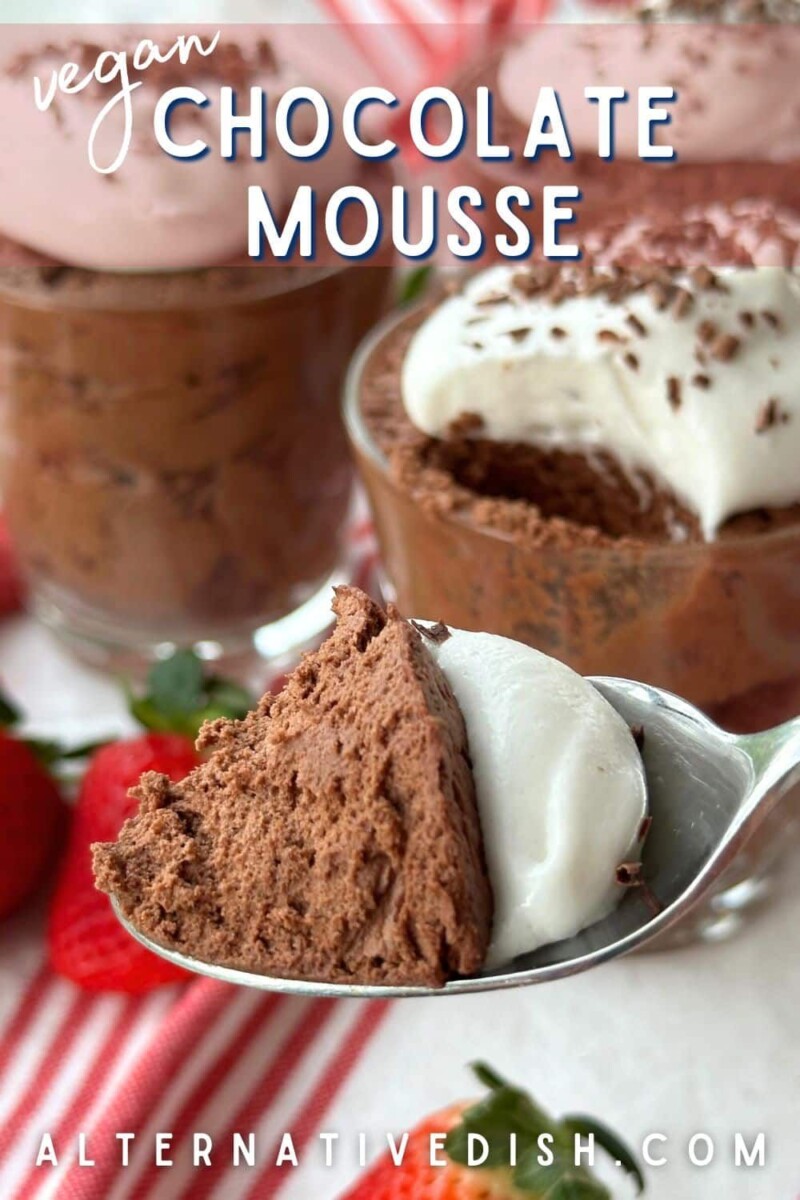 Aquafaba mousse chocolat vegan