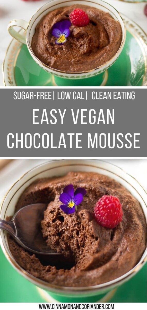 Aquafaba mousse chocolat vegan