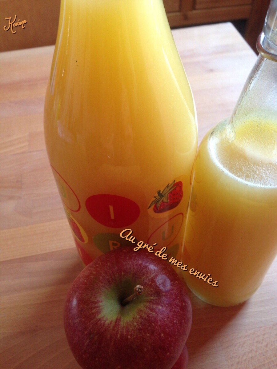 Jus de pomme pressé bouteille