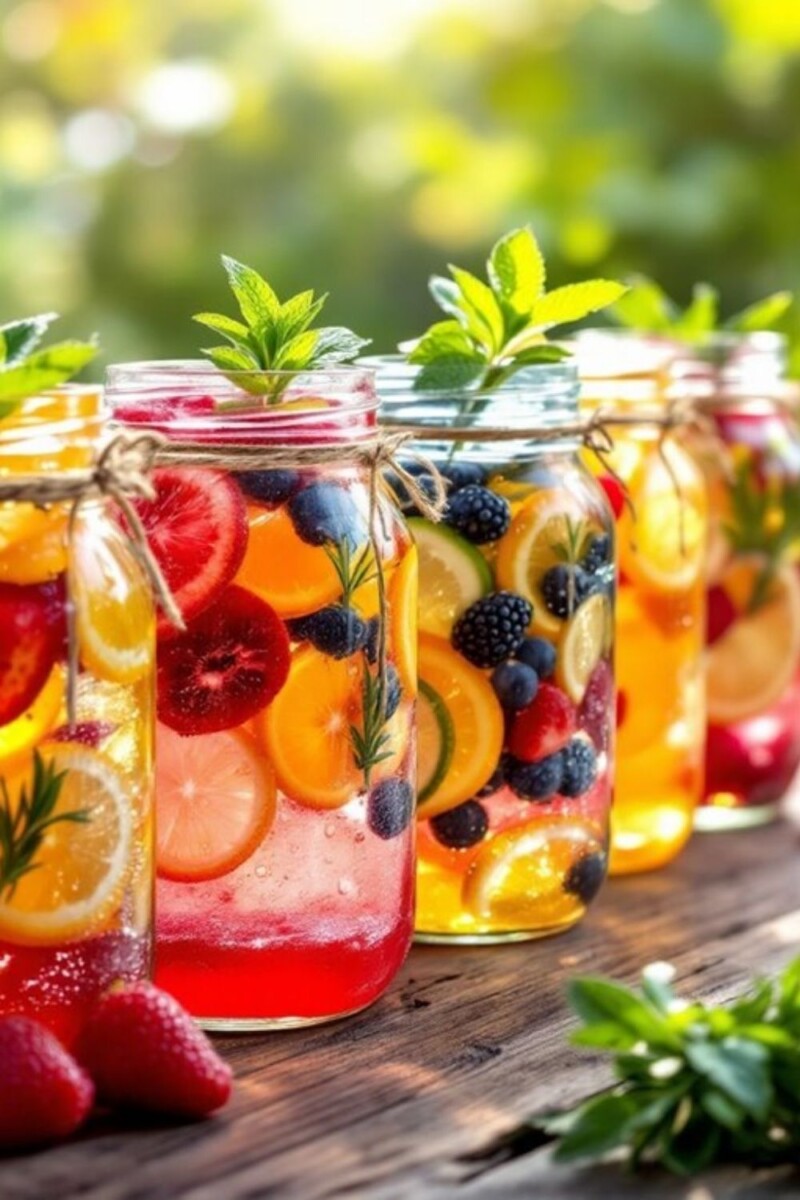 Eau infusée fruits frais