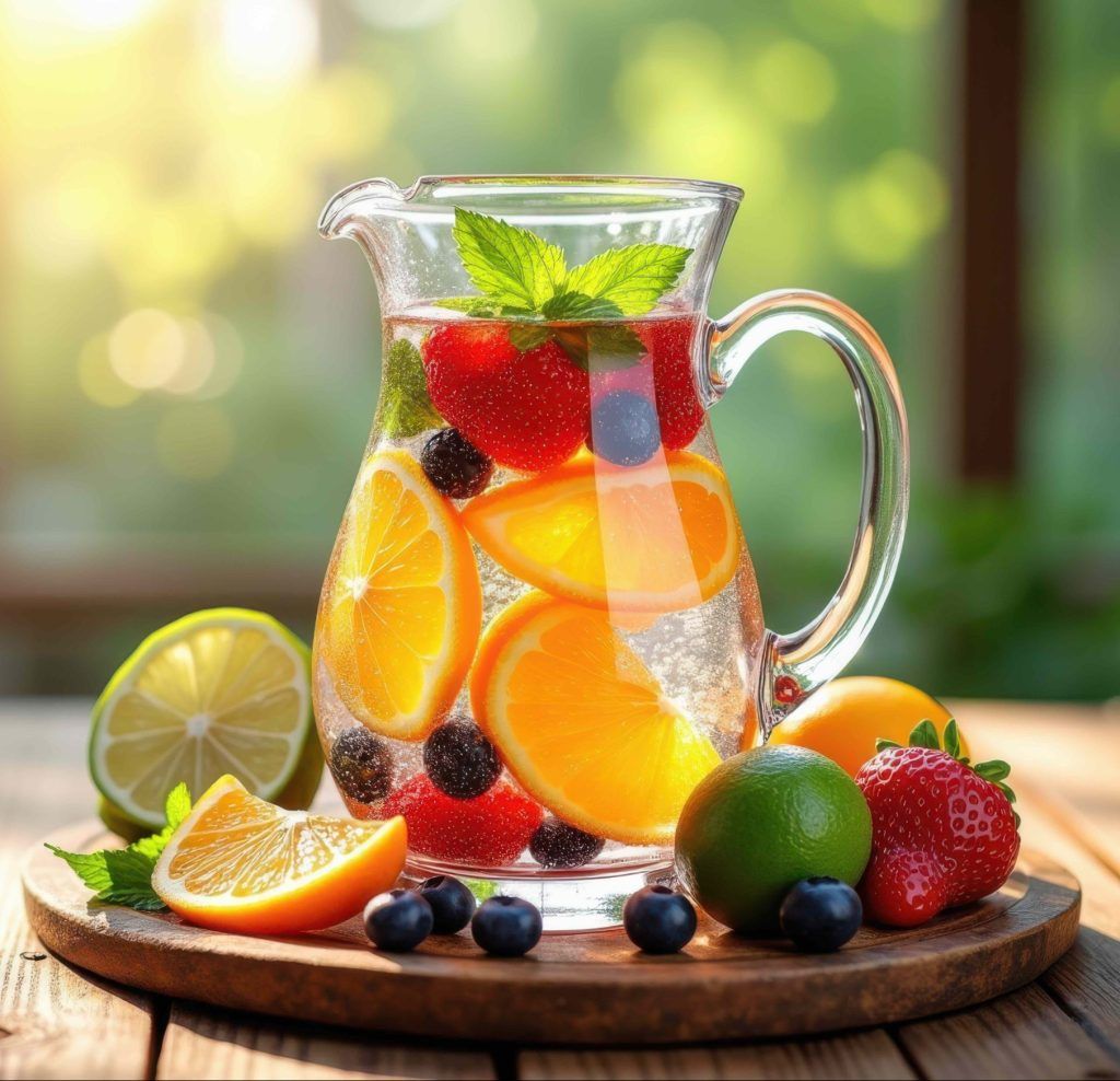 Eau infusée fruits frais