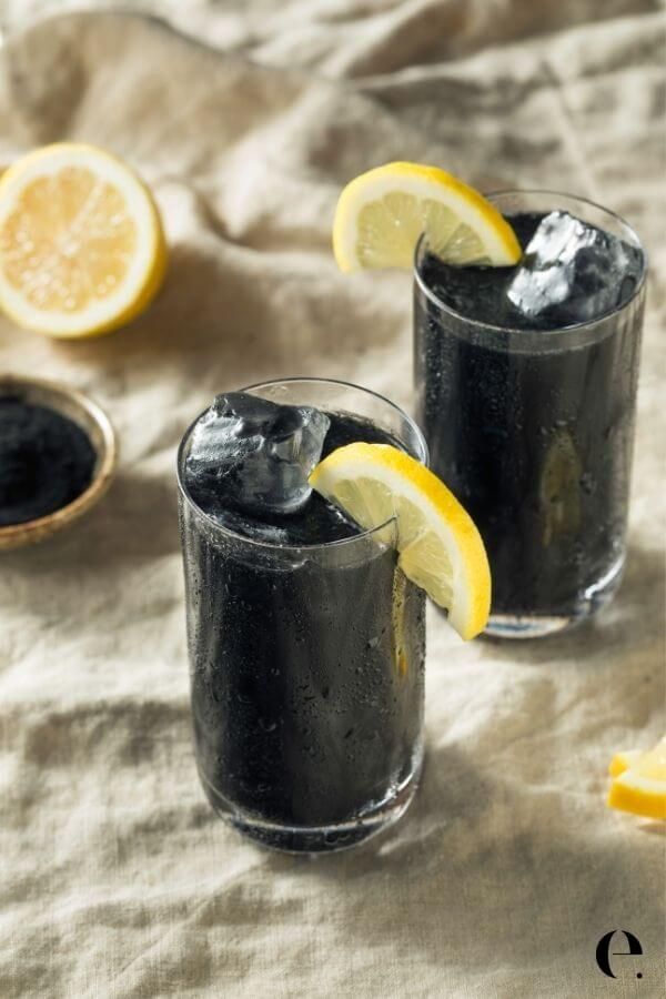 Limonade charbon actif noir