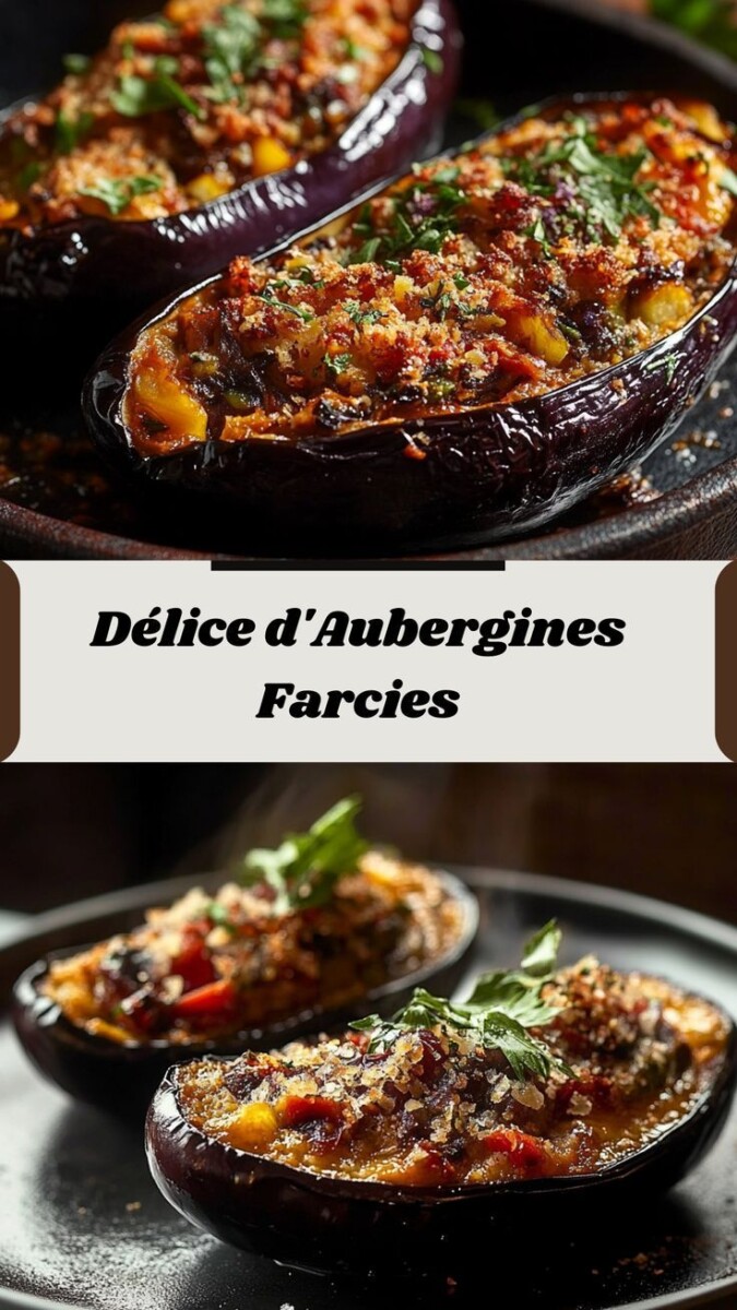 Aubergine farcie méditerranéenne