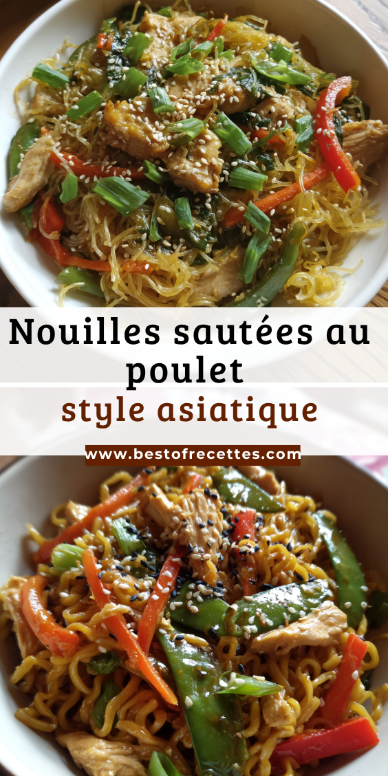 Assiette de pad thaï maison