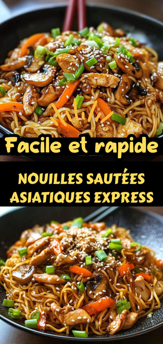 Assiette de pad thaï maison