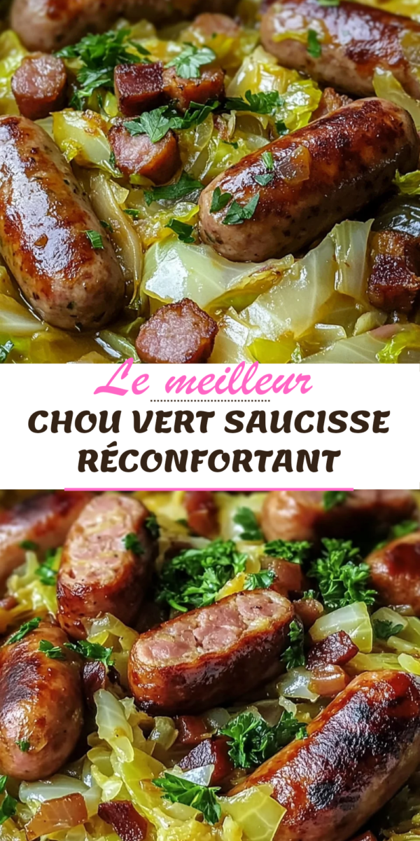 Plat chou vert sans viande