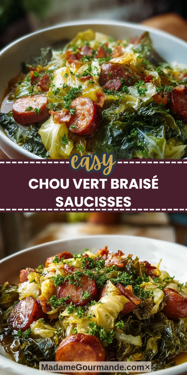 Plat chou vert sans viande