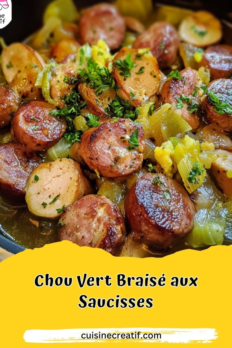 Accompagnement chou braisé sain