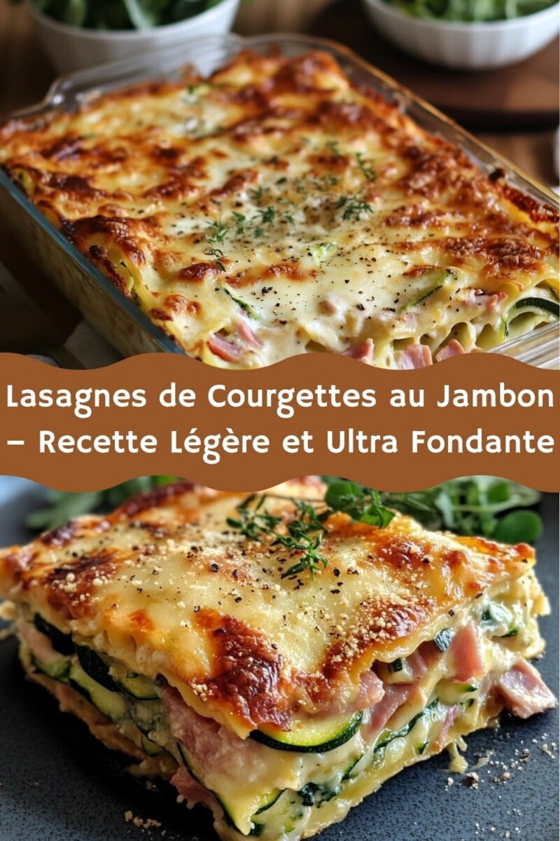 Lasagne courgette légère