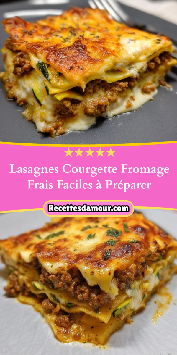 Lasagne courgette légère