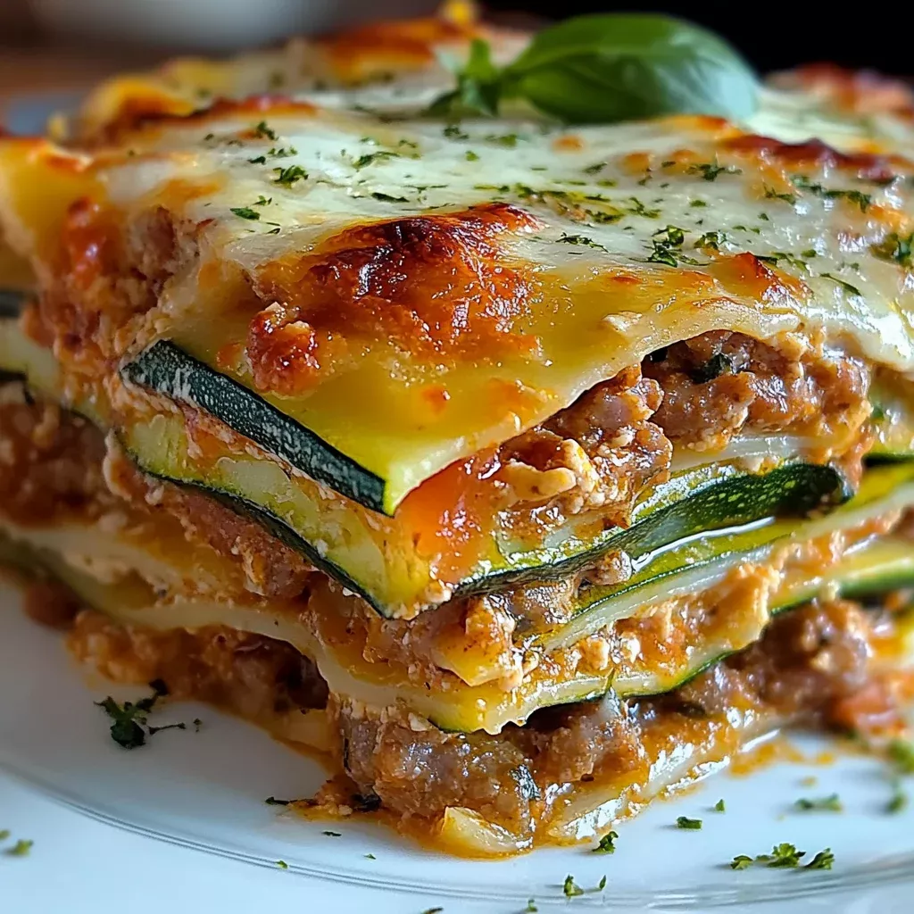 Lasagne courgette légère