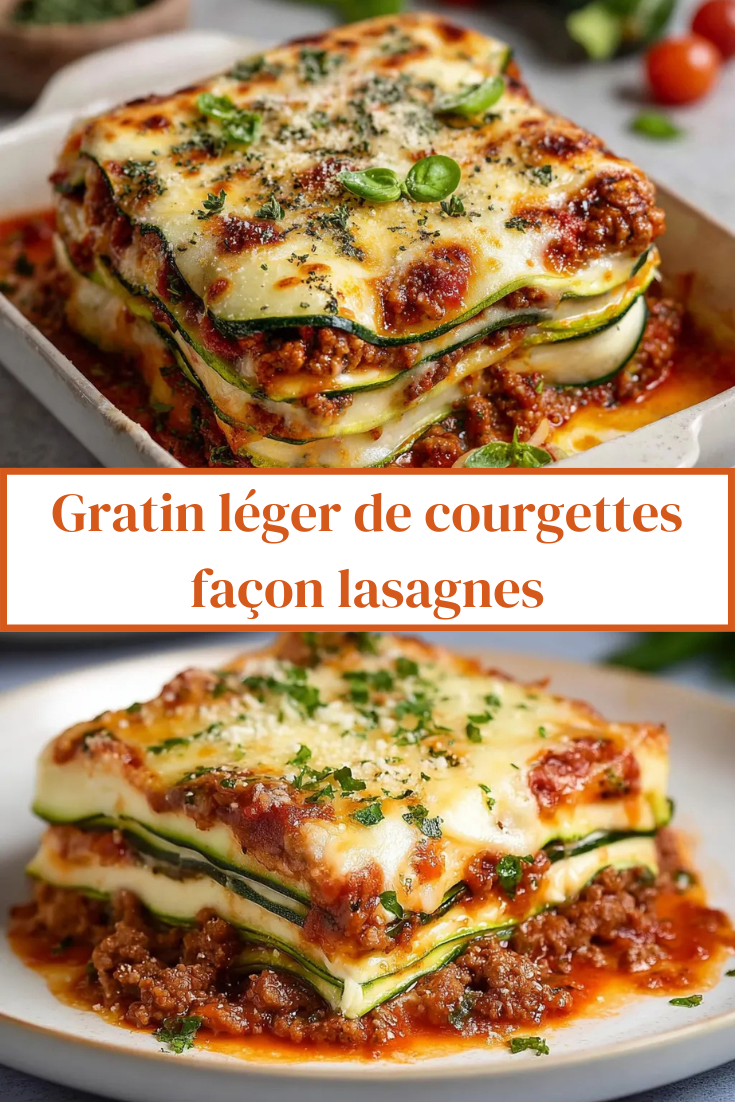 Lasagne courgette légère