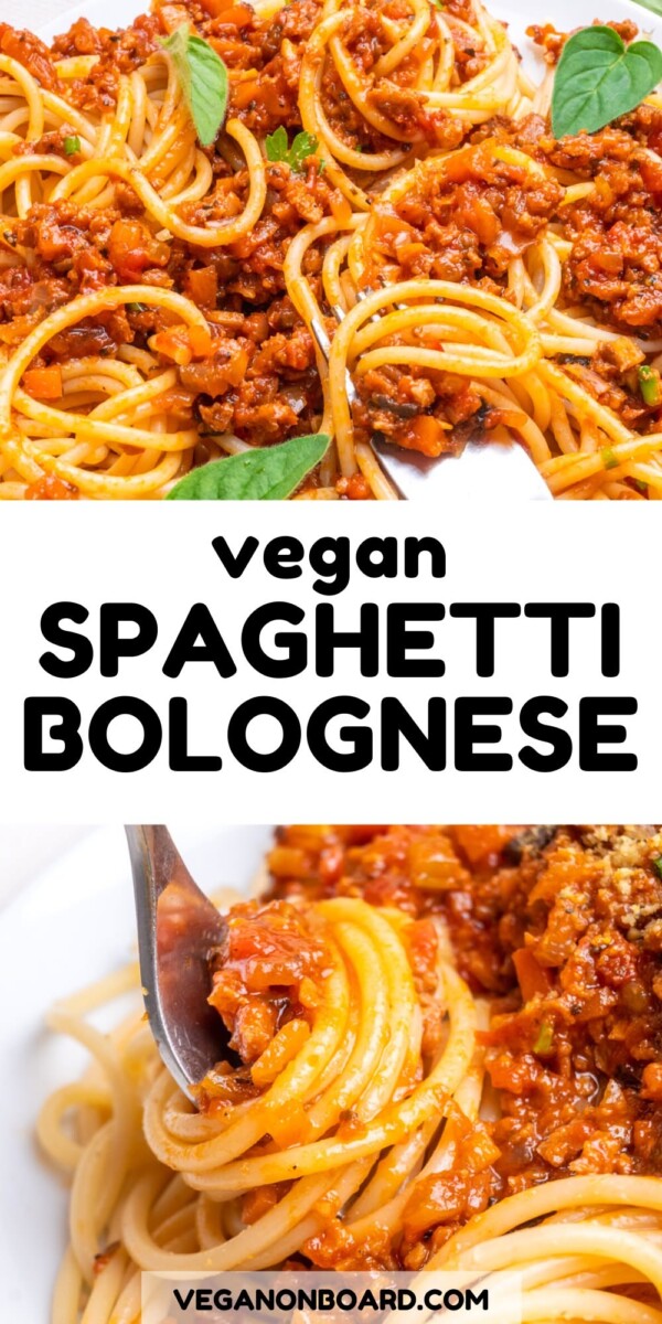 Plat de spaghetti sans viande