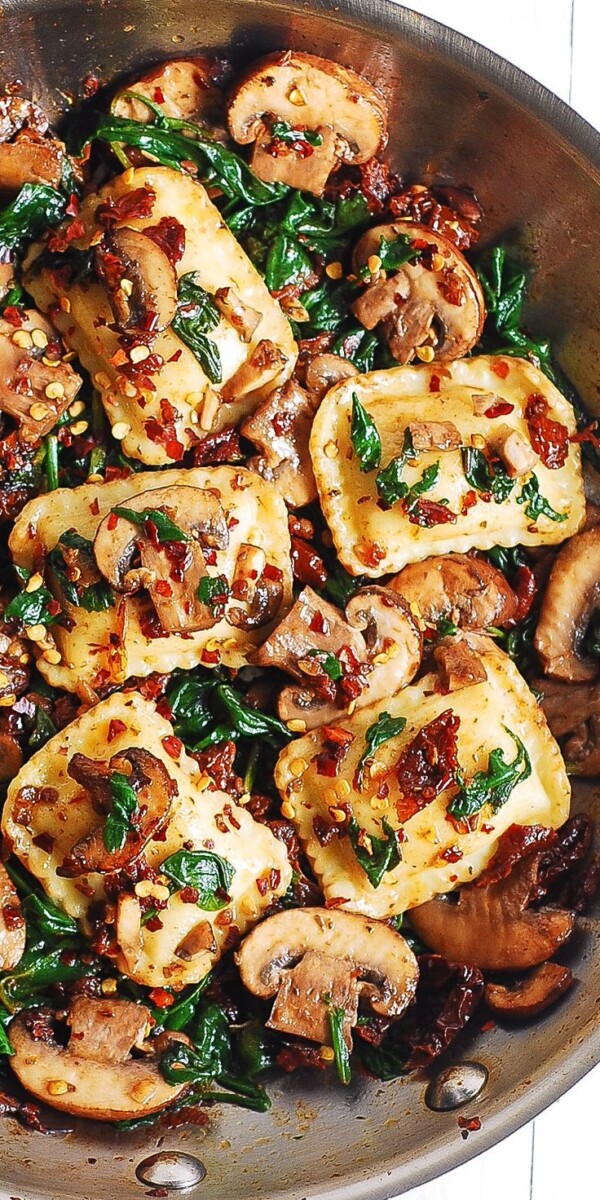 Plat ravioli sans viande
