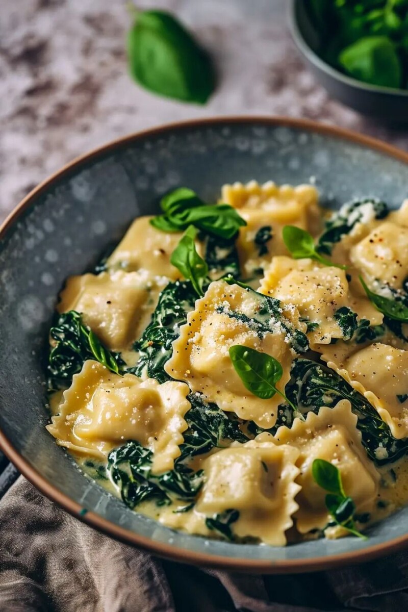 Plat ravioli sans viande