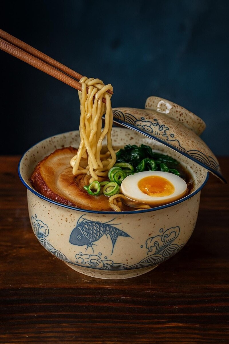 Délicieux ramen végétarien