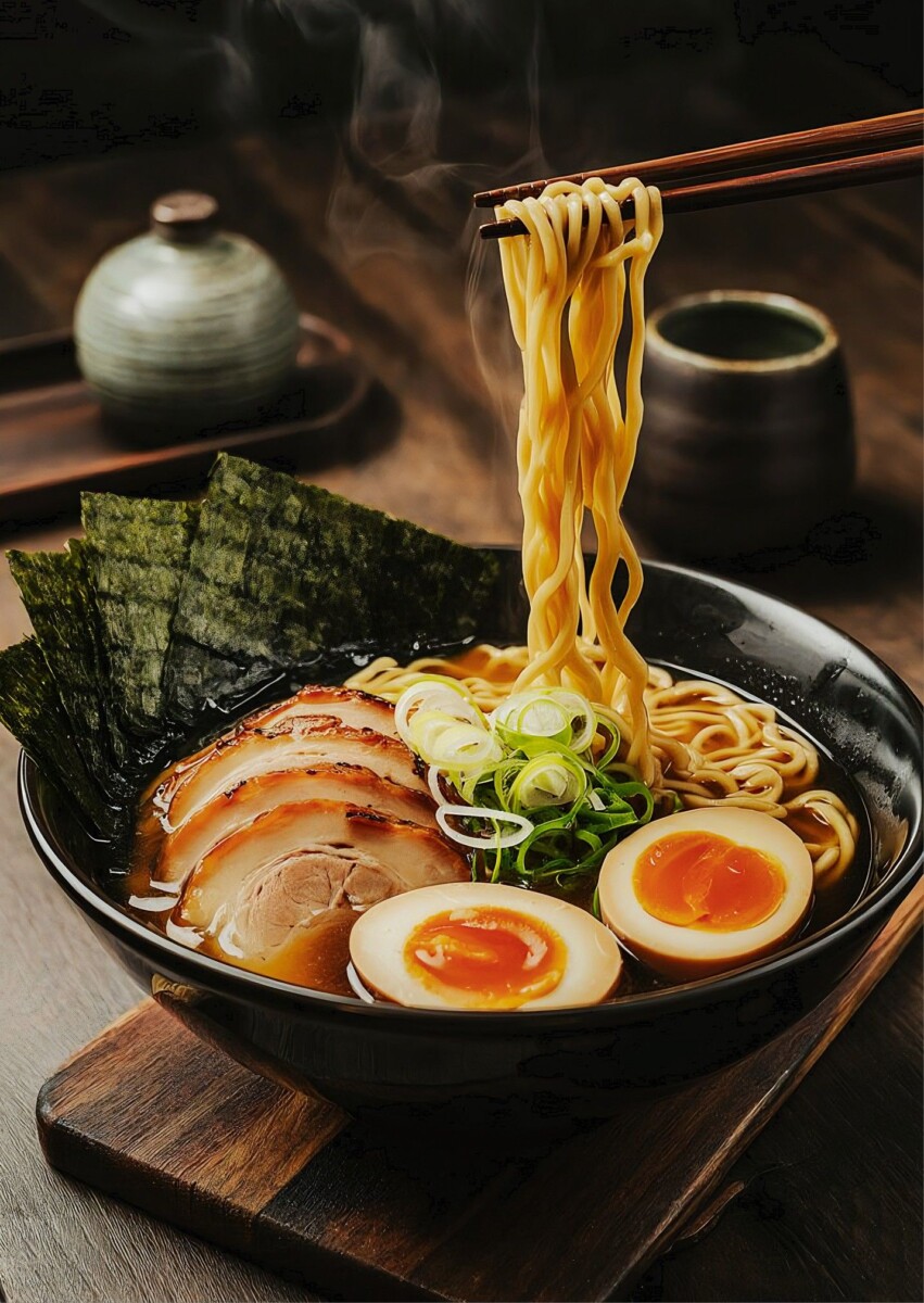 Délicieux ramen végétarien