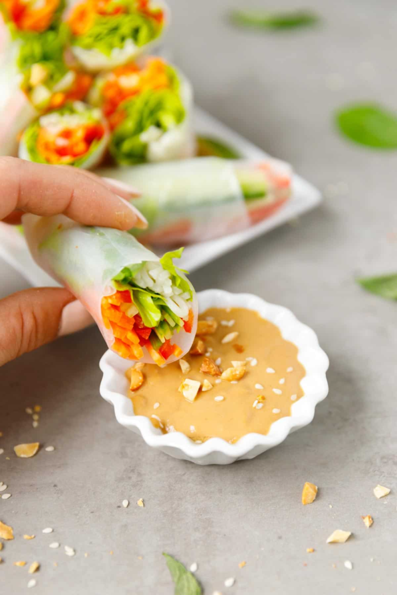 Recette fraîche rouleau végétarien